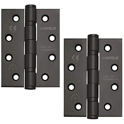 Gedotec Charniere de Porte de Meuble Startec DHB3222 Capacité de Charge 120 kg Acier Inoxydable PVD Porte en Bois, Salon, Cuisine, Armoire Noir Mat 2 Pièces - Publicité Gedotec Charniere de Porte de Meuble Startec DHB3222 Capacité de Charge 120 kg Acier Inoxydable PVD Porte en Bois, Salon, Cuisine, Armoire Noir Mat 2 Pièces - Publicité