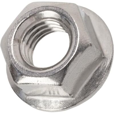 AERZETIX Lot de 20 écrous hexagonaux M8 à collerette/embase crantée pour bricolage, assemblage, fixation sur tige filetée et travaux de métallerie en acier de couleur argent - Publicité AERZETIX Lot de 20 écrous hexagonaux M8 à collerette/embase crantée pour bricolage, assemblage, fixation sur tige filetée et travaux de métallerie en acier de couleur argent - Publicité
