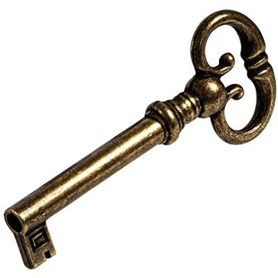 Gedotec Clé de rechange pour serrure de meubles – Clé à raser, décoration pour armoire H2137 – 68 mm – Zinc moulé sous pression en laiton bruni – Rétro antique brut pour tiroirs - Publicité Gedotec Clé de rechange pour serrure de meubles – Clé à raser, décoration pour armoire H2137 – 68 mm – Zinc moulé sous pression en laiton bruni – Rétro antique brut pour tiroirs - Publicité