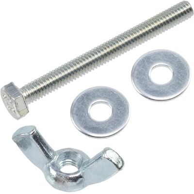 AERZETIX Kit ensemble de 25 écrous papillons à oreilles M4 + 50 rondelles plates larges pour vis M4 + 25 boulons M4x40 mm à tête hexagonale en acier - Publicité AERZETIX Kit ensemble de 25 écrous papillons à oreilles M4 + 50 rondelles plates larges pour vis M4 + 25 boulons M4x40 mm à tête hexagonale en acier - Publicité