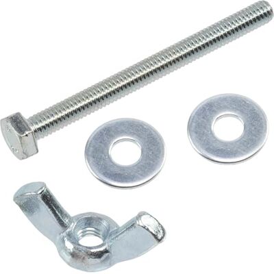 AERZETIX Kit ensemble de 25 écrous papillons à oreilles M4 + 50 rondelles plates larges pour vis M4 + 25 boulons M4x45 mm à tête hexagonale en acier - Publicité AERZETIX Kit ensemble de 25 écrous papillons à oreilles M4 + 50 rondelles plates larges pour vis M4 + 25 boulons M4x45 mm à tête hexagonale en acier - Publicité