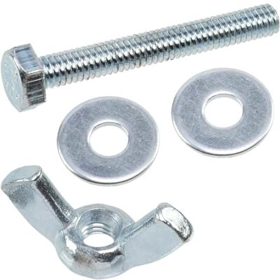 AERZETIX Kit ensemble de 25 écrous papillons à oreilles M4 + 50 rondelles plates larges pour vis M4 + 25 boulons M4x30 mm à tête hexagonale en acier - Publicité AERZETIX Kit ensemble de 25 écrous papillons à oreilles M4 + 50 rondelles plates larges pour vis M4 + 25 boulons M4x30 mm à tête hexagonale en acier - Publicité