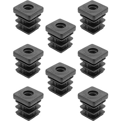 Design61 Lot de 8 bouchons filetés pour tubes carrés de 20 x 20 mm avec filetage intérieur M8 Charge maximale : 200 kg Pour épaisseur de paroi de 1,5 à 2 mm - Publicité Design61 Lot de 8 bouchons filetés pour tubes carrés de 20 x 20 mm avec filetage intérieur M8 Charge maximale : 200 kg Pour épaisseur de paroi de 1,5 à 2 mm - Publicité