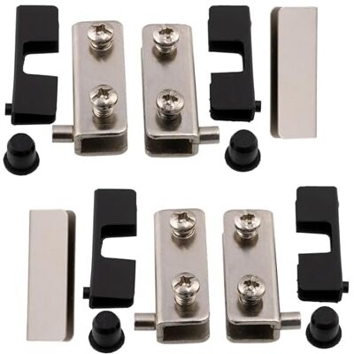 AERZETIX Lot de 2 Paires de Charnières Pivotantes pour Porte en Verre Acier Finition Chromée - Publicité AERZETIX Lot de 2 Paires de Charnières Pivotantes pour Porte en Verre Acier Finition Chromée - Publicité