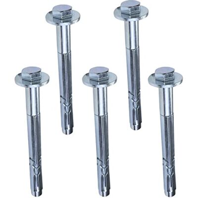 AERZETIX Goujon d'Ancrage Chevilles à Douille pour Béton avec Boulon à Tête Hexagonale et Rondelle 5x Ø10mm x 110mm M8 en Acier Zingué - Publicité AERZETIX Goujon d'Ancrage Chevilles à Douille pour Béton avec Boulon à Tête Hexagonale et Rondelle 5x Ø10mm x 110mm M8 en Acier Zingué - Publicité