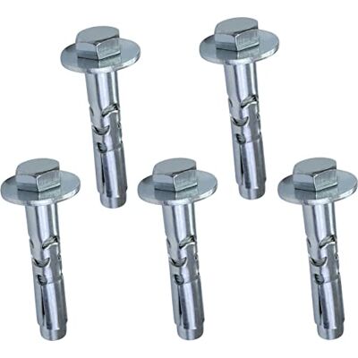 AERZETIX Goujon d'Ancrage Chevilles à Douille pour Béton avec Boulon à Tête Hexagonale et Rondelle 5x Ø10mm x 60mm M8 en Acier Zingué - Publicité AERZETIX Goujon d'Ancrage Chevilles à Douille pour Béton avec Boulon à Tête Hexagonale et Rondelle 5x Ø10mm x 60mm M8 en Acier Zingué - Publicité