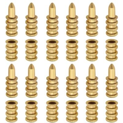 eMagTech 20pcs Connecteurs de Manchon Boulon de Table Perçage Précis Point Central ensemble de Cuivre pour Table à Manger Loquet Goupilles de Cheville Meubles en Bois Armoire Table Chaise - Publicité eMagTech 20pcs Connecteurs de Manchon Boulon de Table Perçage Précis Point Central ensemble de Cuivre pour Table à Manger Loquet Goupilles de Cheville Meubles en Bois Armoire Table Chaise - Publicité