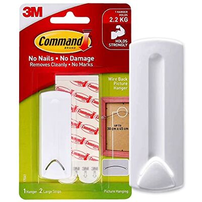 Command 3M Crochet pour Cadre avec Bandes Adhésives 75 x 25 mm (Import Royaume Uni) - Publicité Command 3M Crochet pour Cadre avec Bandes Adhésives 75 x 25 mm (Import Royaume Uni) - Publicité