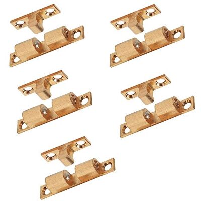 Gedotec Loqueteau à Double Bille Profi Ideal Serrure de Portes d'Armoire Intérieure Fermeture de Placard et Meuble Facile à Installer Acier Inoxydable et Laiton 9 x 49 mm 5 Pièces - Publicité Gedotec Loqueteau à Double Bille Profi Ideal Serrure de Portes d'Armoire Intérieure Fermeture de Placard et Meuble Facile à Installer Acier Inoxydable et Laiton 9 x 49 mm 5 Pièces - Publicité