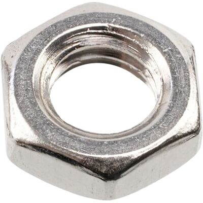 AERZETIX Lot de 25 Écrous hexagonaux à profil bas M5x0.8 mm en acier de couleur argent pour montage sur tige filetée, assemblage, jonction mécanique, bricolage et fixation légère - Publicité AERZETIX Lot de 25 Écrous hexagonaux à profil bas M5x0.8 mm en acier de couleur argent pour montage sur tige filetée, assemblage, jonction mécanique, bricolage et fixation légère - Publicité