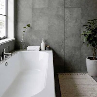 DECOON Lot de 8 Dalles Murales Douche Panneaux muraux salle de bain Facile et rapide à installer, Etanche, Sans Joints Revêtements en SPC Décor effet Pierre Gris 38,9x77,8cm 2,42M² - Publicité DECOON Lot de 8 Dalles Murales Douche Panneaux muraux salle de bain Facile et rapide à installer, Etanche, Sans Joints Revêtements en SPC Décor effet Pierre Gris 38,9x77,8cm 2,42M² - Publicité