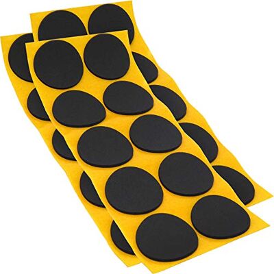 Adsamm ® / 30 x Patins antidérapants Autocollants en Caoutchouc cellulaire EPDM/ø 45 mm/Noir/Rond/Patins antidérapants de 2,5 mm d'épaisseur - Publicité Adsamm ® / 30 x Patins antidérapants Autocollants en Caoutchouc cellulaire EPDM/ø 45 mm/Noir/Rond/Patins antidérapants de 2,5 mm d'épaisseur - Publicité