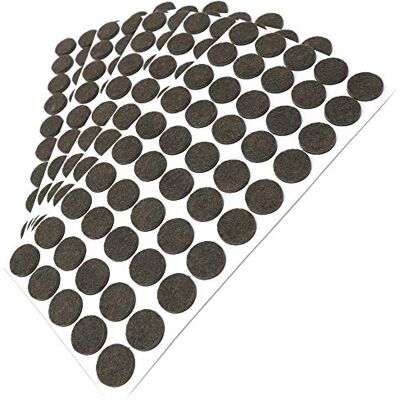 Adsamm ® / 250 x patins en feutre / bruns / Ø 20 mm / rond / épaisseur 3,5 mm / patins glisseurs auto-adhésifs de qualité optimale - Publicité Adsamm ® / 250 x patins en feutre / bruns / Ø 20 mm / rond / épaisseur 3,5 mm / patins glisseurs auto-adhésifs de qualité optimale - Publicité
