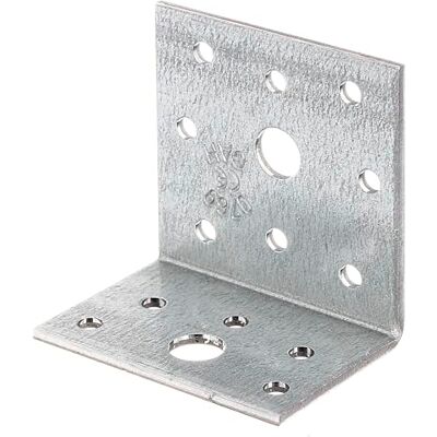 Alberts 329921 Équerre d'assemblage galvanisée Sendzimir 40 x 60 x 60 mm Set de 18 - Publicité Alberts 329921 Équerre d'assemblage galvanisée Sendzimir 40 x 60 x 60 mm Set de 18 - Publicité