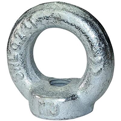 AERZETIX C45440 Lot de 5 écrous annulaires anneau/bague/de levage à oeil M10 en acier zingué 5.8 filetage femelle oeillet de grue bricolage couleur argent - Publicité AERZETIX C45440 Lot de 5 écrous annulaires anneau/bague/de levage à oeil M10 en acier zingué 5.8 filetage femelle oeillet de grue bricolage couleur argent - Publicité