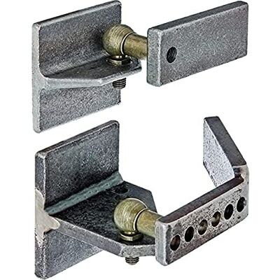 Alberts 411725 Gond régulateur de pente pour portail en métal pour terrains en pente ferrure:Acier brut, surface:Articulation coudée à boule - Publicité Alberts 411725 Gond régulateur de pente pour portail en métal pour terrains en pente ferrure:Acier brut, surface:Articulation coudée à boule - Publicité