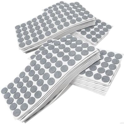 Adsamm ® / 3000 x patins en feutre / gris / Ø 20 mm / rond / épaisseur 3,5 mm / patins glisseurs auto-adhésifs de qualité optimale - Publicité Adsamm ® / 3000 x patins en feutre / gris / Ø 20 mm / rond / épaisseur 3,5 mm / patins glisseurs auto-adhésifs de qualité optimale - Publicité