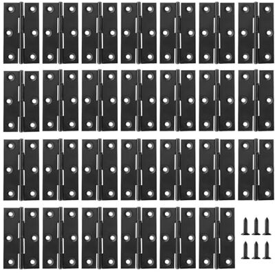 Yitexin 30 Pack 66 x 37 mm charniere porte placard avec vis, Pliage en acier inoxydable noir mat charnière, Usage intensif charnière plate pour Boîte à fenêtre Couvercle Boîte en bois (noir mat) - Publicité Yitexin 30 Pack 66 x 37 mm charniere porte placard avec vis, Pliage en acier inoxydable noir mat charnière, Usage intensif charnière plate pour Boîte à fenêtre Couvercle Boîte en bois (noir mat) - Publicité