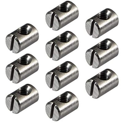 Gedotec Lot de 20 écrous transversaux M6 centraux pour meubles avec filetage H10424 8 x 14 mm Acier nu Écrous ronds à visser Raccords à vis - Publicité Gedotec Lot de 20 écrous transversaux M6 centraux pour meubles avec filetage H10424 8 x 14 mm Acier nu Écrous ronds à visser Raccords à vis - Publicité