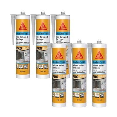 Sika - Modèle: seal-180 - Mastic transparent - 300ml - Publicité Sika - Modèle: seal-180 - Mastic transparent - 300ml - Publicité