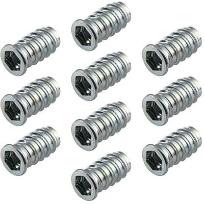 Gedotec 100 Pièces Manchons à Visser M8 x 24 mm Acier Zingué Six pans creux Insert Fileté bois - Publicité Gedotec 100 Pièces Manchons à Visser M8 x 24 mm Acier Zingué Six pans creux Insert Fileté bois - Publicité