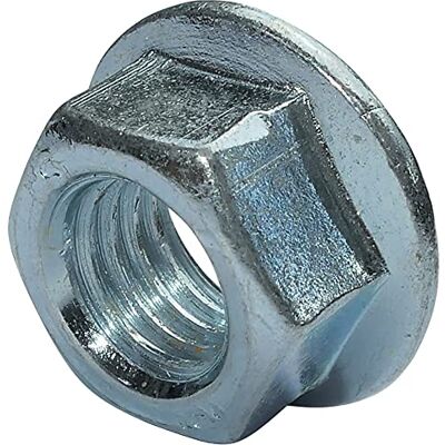 AERZETIX Lot de 100 Écrous Hexagonaux à Collerette Crantée M10 Acier au Carbone Zingué Diamètre Extérieur 20mm Écrou de Sécurité Autofreiné - Publicité AERZETIX Lot de 100 Écrous Hexagonaux à Collerette Crantée M10 Acier au Carbone Zingué Diamètre Extérieur 20mm Écrou de Sécurité Autofreiné - Publicité