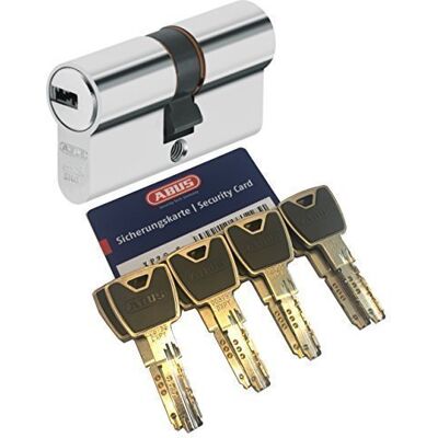 ABUS XP2S Longueur de double cylindre 40/45mm avec 8 clé - Publicité ABUS XP2S Longueur de double cylindre 40/45mm avec 8 clé - Publicité