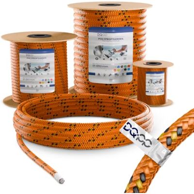 DQ-PP Corde Polypropylene Orange 60 mètres 10 millimètres d'épaisseur Grapin Cordage Marine Ficelle Filet Cordage Cordelette Levage - Publicité DQ-PP Corde Polypropylene Orange 60 mètres 10 millimètres d'épaisseur Grapin Cordage Marine Ficelle Filet Cordage Cordelette Levage - Publicité