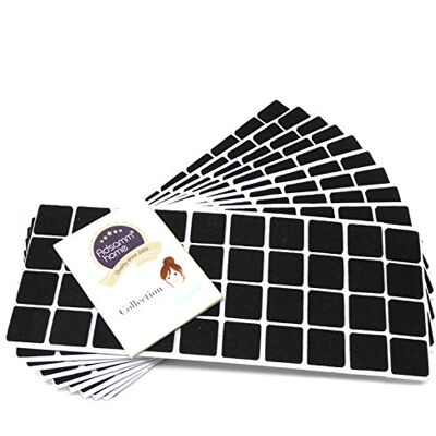 Adsamm ® / 400 x Patins en Feutre/Noirs / 25x25 mm/carré/épaisseur 3,5 mm/Patins glisseurs Auto-adhésifs de qualité optimale - Publicité Adsamm ® / 400 x Patins en Feutre/Noirs / 25x25 mm/carré/épaisseur 3,5 mm/Patins glisseurs Auto-adhésifs de qualité optimale - Publicité