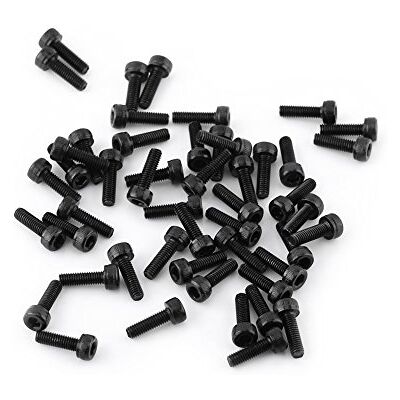 Walfront M3 Kit de Assortiment Vis Boulon Tête Cylindrique Six Pans Creux en Acier Allié M3 x 4-50mm(M3*10mm, Entièrement filetée-50pcs) - Publicité Walfront M3 Kit de Assortiment Vis Boulon Tête Cylindrique Six Pans Creux en Acier Allié M3 x 4-50mm(M3*10mm, Entièrement filetée-50pcs) - Publicité