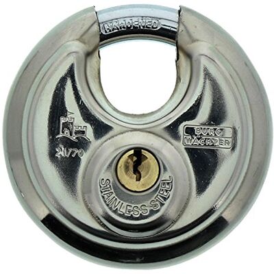 Burg-Wächter Cadenas à anse ronde, Cadenas avec clés, Diamètre de l’anse 10 mm, Corps en inox, Cadenas en laiton, Protection anti-coupe, Circle 21 70 SB - Publicité Burg-Wächter Cadenas à anse ronde, Cadenas avec clés, Diamètre de l’anse 10 mm, Corps en inox, Cadenas en laiton, Protection anti-coupe, Circle 21 70 SB - Publicité