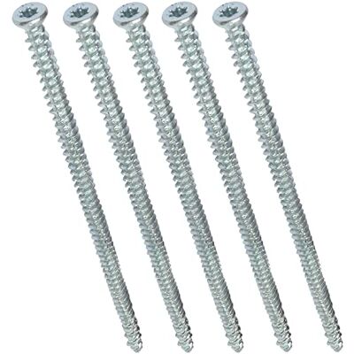 AERZETIX C48389 Lot de 5 Vis d'ancrage direct pour béton Ø7.5x182mm tête fraisée conique à empreint étoile T30 fixation directe sans cheville - Publicité AERZETIX C48389 Lot de 5 Vis d'ancrage direct pour béton Ø7.5x182mm tête fraisée conique à empreint étoile T30 fixation directe sans cheville - Publicité