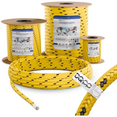 DQ-PP Corde Polypropylene Jaune 20 mètres 4 millimètres d'épaisseur Grapin Cordage Marine Ficelle Filet Cordage Cordelette Levage - Publicité DQ-PP Corde Polypropylene Jaune 20 mètres 4 millimètres d'épaisseur Grapin Cordage Marine Ficelle Filet Cordage Cordelette Levage - Publicité