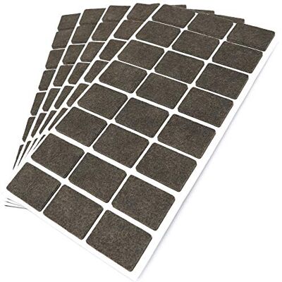 Adsamm ® / 120 x patins en feutre / bruns / 25x35 mm / rectangulaire / épaisseur 3,5 mm / patins glisseurs auto-adhésifs de qualité optimale - Publicité Adsamm ® / 120 x patins en feutre / bruns / 25x35 mm / rectangulaire / épaisseur 3,5 mm / patins glisseurs auto-adhésifs de qualité optimale - Publicité
