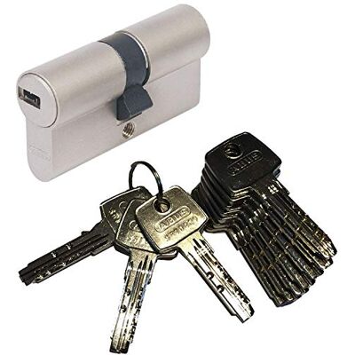 ABUS EC550 Profil Double Cylindre Longueur (a/b) 30/50mm (c=80mm) avec 10 Clés - Publicité ABUS EC550 Profil Double Cylindre Longueur (a/b) 30/50mm (c=80mm) avec 10 Clés - Publicité