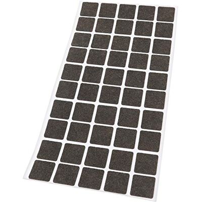 Adsamm ® / 50 x patins en feutre / bruns / 20x20 mm / carré / 1,5 mm d' épaisseur / patins glisseurs auto-adhésifs de qualité optimale de ® - Publicité Adsamm ® / 50 x patins en feutre / bruns / 20x20 mm / carré / 1,5 mm d' épaisseur / patins glisseurs auto-adhésifs de qualité optimale de ® - Publicité