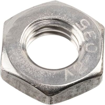 AERZETIX Lot de 25 Écrous hexagonaux à profil bas M10x1.5 mm en acier de couleur argent pour montage sur tige filetée, assemblage, jonction mécanique, bricolage et fixation légère - Publicité AERZETIX Lot de 25 Écrous hexagonaux à profil bas M10x1.5 mm en acier de couleur argent pour montage sur tige filetée, assemblage, jonction mécanique, bricolage et fixation légère - Publicité