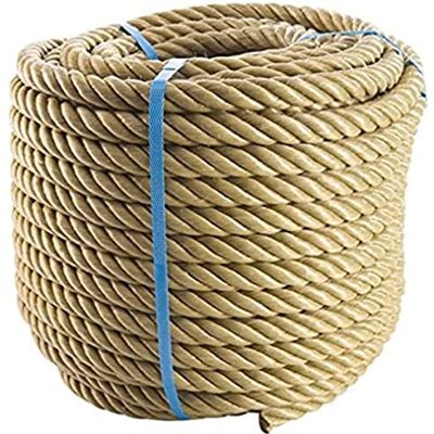 Provence Outillage WERKA PRO, Corde polypropylène haute résistance de 18 mm de diamètre et 50 mètres de longueur, idéale pour le jardinage et le bricolage, résiste à 3 tonnes, couleur beige. Publicité Provence Outillage WERKA PRO, Corde polypropylène haute résistance de 18 mm de diamètre et 50 mètres de longueur, idéale pour le jardinage et le bricolage, résiste à 3 tonnes, couleur beige. Publicité