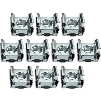 AERZETIX Lot de 10 Écrous Cages Carrés M6 en Acier au Carbone Zingué pour Tôle Fixation Murale - Publicité AERZETIX Lot de 10 Écrous Cages Carrés M6 en Acier au Carbone Zingué pour Tôle Fixation Murale - Publicité