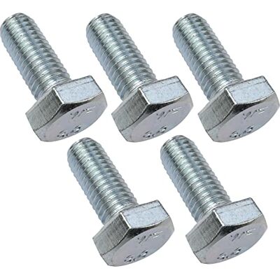 AERZETIX Lot de 5 Boulons M10x25 Tête Hexagonale Ø10x25mm DIN 933 Acier Zingué Couleur Argent Bricolage et Quincaillerie - Publicité AERZETIX Lot de 5 Boulons M10x25 Tête Hexagonale Ø10x25mm DIN 933 Acier Zingué Couleur Argent Bricolage et Quincaillerie - Publicité