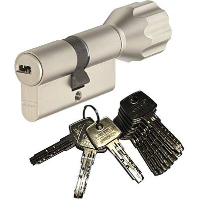 ABUS EC550 Profil-Cylindre à bouton Longueur Z50/K40mm avec 10 Clés - Publicité ABUS EC550 Profil-Cylindre à bouton Longueur Z50/K40mm avec 10 Clés - Publicité