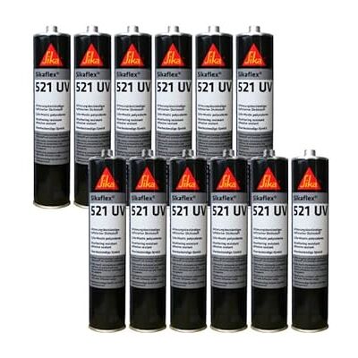 Sika Sikaflex 521 UV Colle-mastic - Noir - 12x300ml - Publicité Sika Sikaflex 521 UV Colle-mastic - Noir - 12x300ml - Publicité