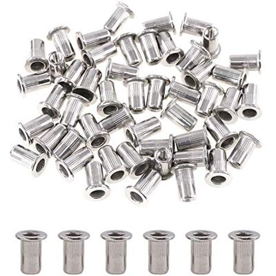 Glarks 304 en acier inoxydable Plat Tête filetée Rivetnut Insert Nutsert Rivet Écrou Assortiment kit – M3 M4 M5 M6 M8 M10, M4, 50 - Publicité Glarks 304 en acier inoxydable Plat Tête filetée Rivetnut Insert Nutsert Rivet Écrou Assortiment kit – M3 M4 M5 M6 M8 M10, M4, 50 - Publicité