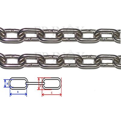 FP INOX Chaine Diamètre 4mm INOX 316 A4 Vendu AU Metre - Publicité FP INOX Chaine Diamètre 4mm INOX 316 A4 Vendu AU Metre - Publicité