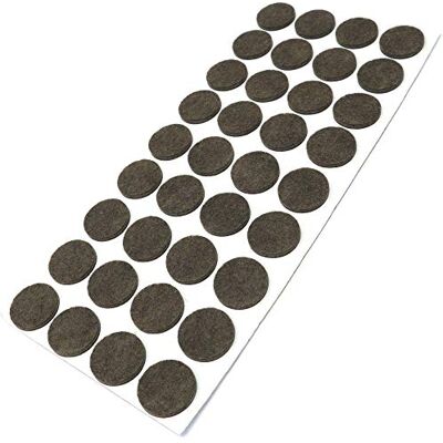 ADSAMM - Felt pads for furniture - Ø24mm - Marron - Felt pads - Publicité ADSAMM - Felt pads for furniture - Ø24mm - Marron - Felt pads - Publicité