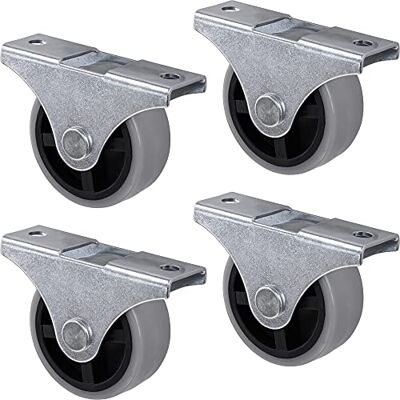 Gedotec Lot de 4 roulettes fixes design avec plaque de fixation Roulettes de transport pour tous les sols Plastique gris Castor Roulettes Ø 40 mm Charge maximale 25 kg - Publicité Gedotec Lot de 4 roulettes fixes design avec plaque de fixation Roulettes de transport pour tous les sols Plastique gris Castor Roulettes Ø 40 mm Charge maximale 25 kg - Publicité