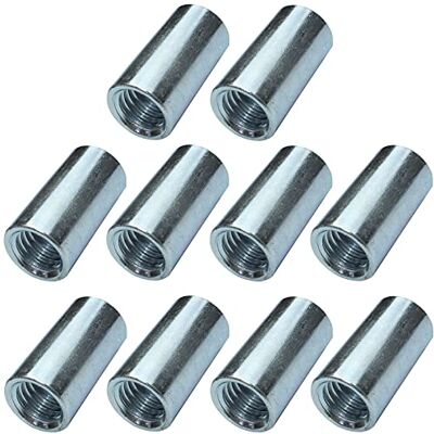 AERZETIX Lot de 10 Écrous Manchons de Jonction M10x25x13mm Filetés Manchon de Raccordement Rond Cylindrique Prolongateur en Acier Zingué - Publicité AERZETIX Lot de 10 Écrous Manchons de Jonction M10x25x13mm Filetés Manchon de Raccordement Rond Cylindrique Prolongateur en Acier Zingué - Publicité