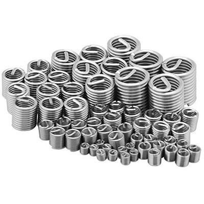 Walfront Filets Rapportés Type M3 M4 M5 M6 M8 M10 M12 Assortiment d'Inserts de Réparation de Fil Métallique en Acier Inoxydable - Publicité Walfront Filets Rapportés Type M3 M4 M5 M6 M8 M10 M12 Assortiment d'Inserts de Réparation de Fil Métallique en Acier Inoxydable - Publicité