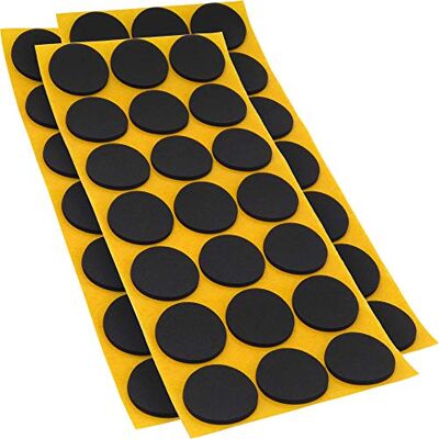 Adsamm ® / 63 x Patins antidérapants Autocollants en Caoutchouc cellulaire EPDM/ø 30 mm/Noir/Rond/Patins antidérapants de 2,5 mm d'épaisseur - Publicité Adsamm ® / 63 x Patins antidérapants Autocollants en Caoutchouc cellulaire EPDM/ø 30 mm/Noir/Rond/Patins antidérapants de 2,5 mm d'épaisseur - Publicité