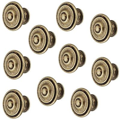 Gedotec Bouton pour Meuble Vintage, Tiroir, Armoire, Commode, Placard de Cuisine et Chambre H10328 Poignée à Visser Decoration Interieur Rétro Métal Vieilli Marron -10 Pièces - Publicité Gedotec Bouton pour Meuble Vintage, Tiroir, Armoire, Commode, Placard de Cuisine et Chambre H10328 Poignée à Visser Decoration Interieur Rétro Métal Vieilli Marron -10 Pièces - Publicité
